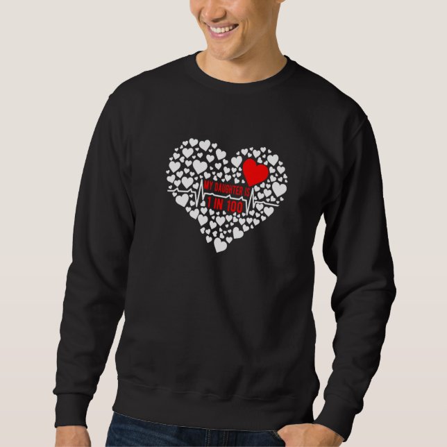 My Daughter CHD Warrior Mom Congenital Heart Disea Sweatshirt (Vorderseite)