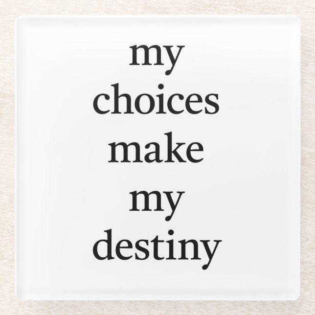My Destiny Glass Untersetzer (Vorderseite)