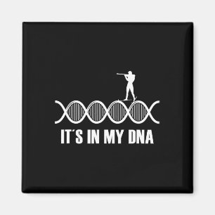 My Dna Biathlon Fingerprint Skifahren Slogan Shoot Magnet