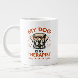 My dog is my therapist Jumbo-Tasse