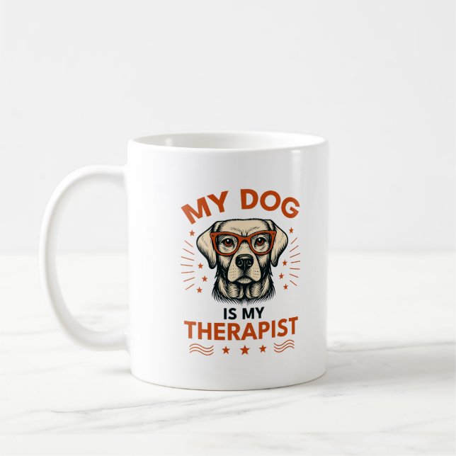 My dog is my therapist kaffeetasse (Links)