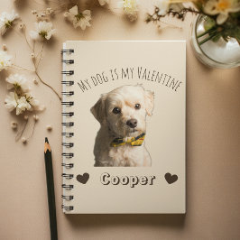 My Dog Is My Valentine – Personalized Pet Notizblock