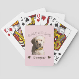 My Dog Is My Valentine – Personalized Pet Spielkarten