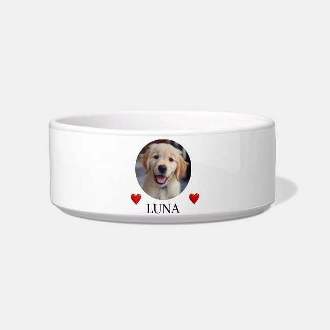 My Dog’s Bowl – Personalized Photo & Name Pet Bowl Napf (Vorderseite)