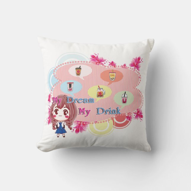 My Drink Pillow Kissen (Vorderseite)