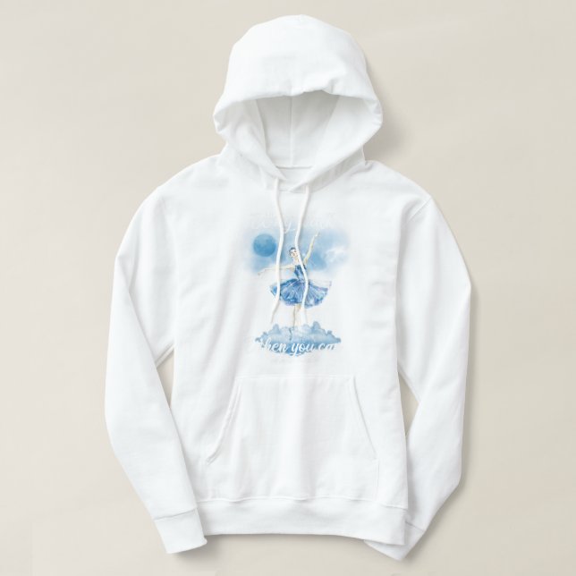 My drug of choice is white powder   hoodie (Design vorne)