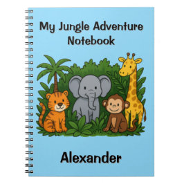 My Dschungle Adventure-Notebook - Kinder Personali Notizblock