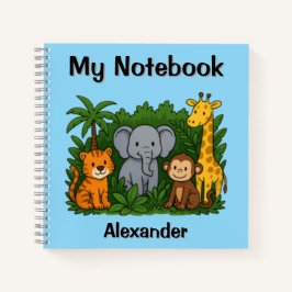 My Dschungle Adventure-Notebook - Kinder Personali Notizbuch