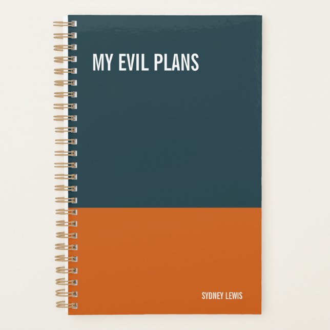 My Evil Plans Snarky Daily Desk Calendar, Spiral  Planer (Vorderseite)