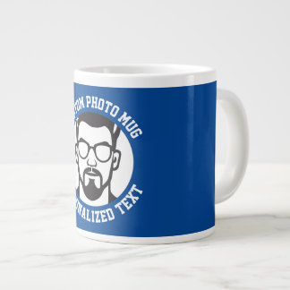 My Face on a CHELSEA BLUE Custom Giant Mug Jumbo-Tasse
