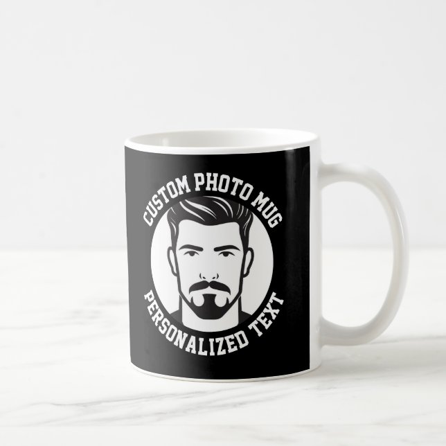 My Face on a Custom Mug BLACK Kaffeetasse (Rechts)