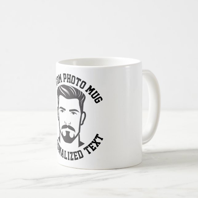 My Face on a Custom Mug Kaffeetasse (VorderseiteRechts)