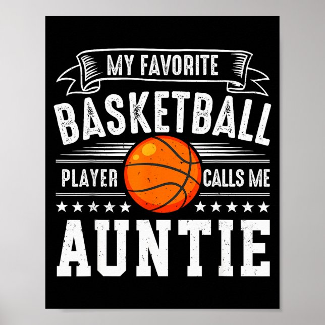 My Favorite Basketball Player Calls Me Auntie  Poster (Vorne)