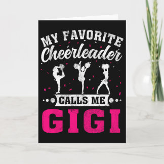 My Favorite Cheerleader Calls Me Gigi Mother's Day Karte