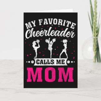 My Favorite Cheerleader Calls Me Mom Mother's Day  Karte