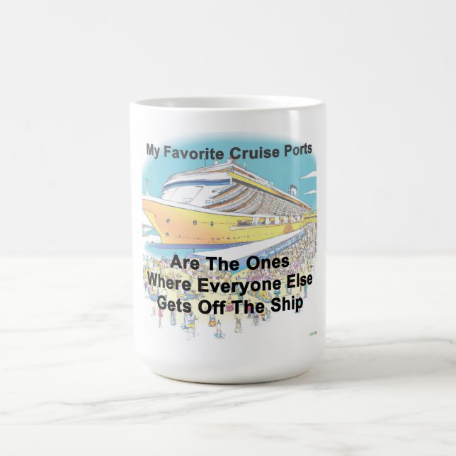 My Favorite Cruise Ports Coffee Mug Kaffeetasse (Mittel)