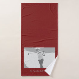 My Favorite Golf Coach Badehandtuch