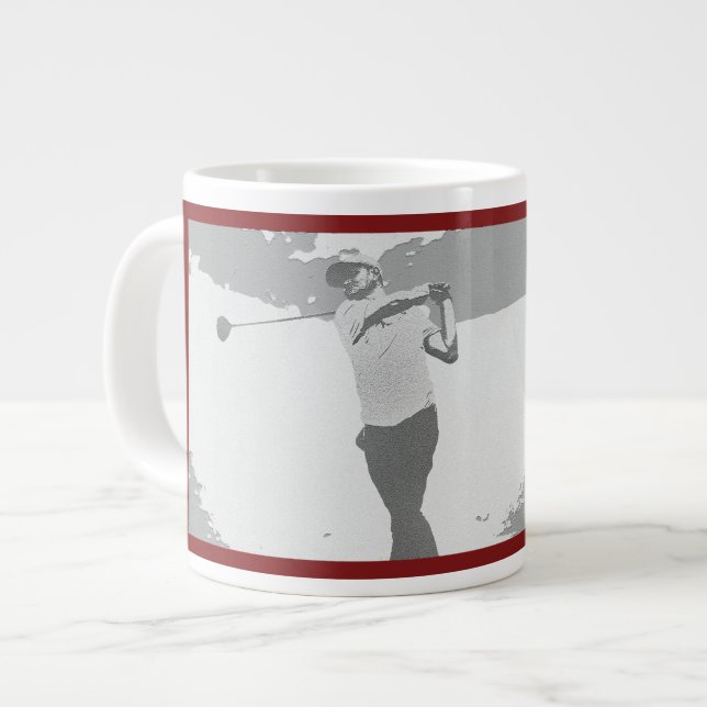 My Favorite Golf Coach Jumbo-Tasse (Vorderseite Links)