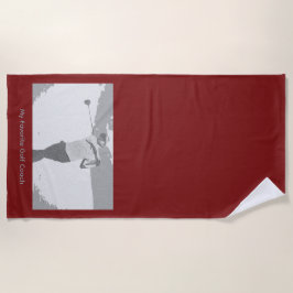 My Favorite Golf Coach Strandtuch