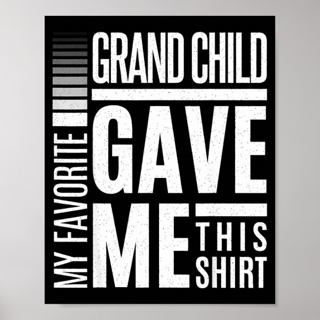 My Favorite Granhild Gave Me This Men Fathers Day  Poster (Vorne)