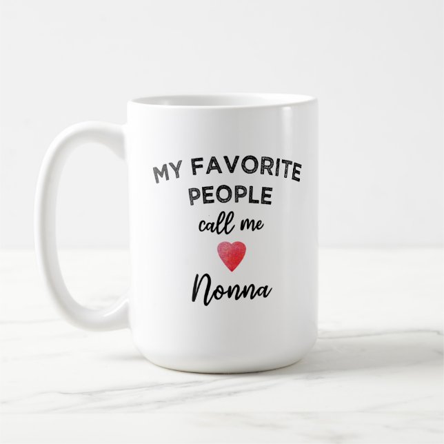 My Favorite People Call Me Nonna Italian Grandma Kaffeetasse (Links)