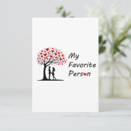 My Favorite Person Valentine’s Day Greeting Card Mitteilungskarte