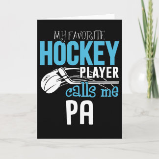 My Favorite Player Calls Me Pa Shirt Gift Hockey  Karte