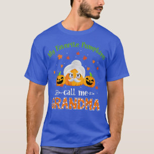 My Favorite Pumpkin Call me Grandma Funny Thanksgi T-Shirt