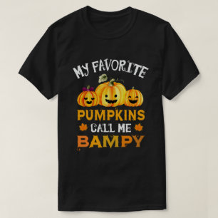 My Favorite Pumpkins Call Me Bampy Funny Halloween T-Shirt