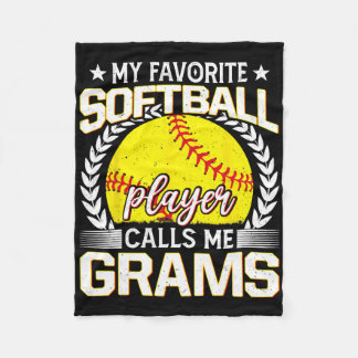 My Favorite Softll Player Calls Me Grams _1  Fleecedecke
