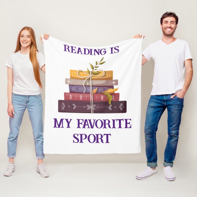 My favorite sport is reading fleecedecke (Beispiel)