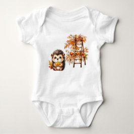 My First Autumn Outfit | Cute Hedgehog Bodysuit Baby Strampler