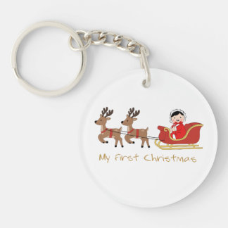 My First Christmas Acrylic Keychain Schlüsselanhänger