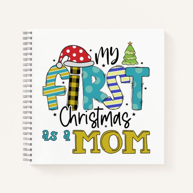 My first Christmas as a Mom Notizbuch (Vorderseite)