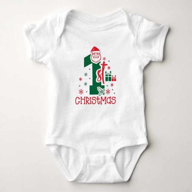 🎅 My First Christmas Baby Baby Strampler (Vorderseite)