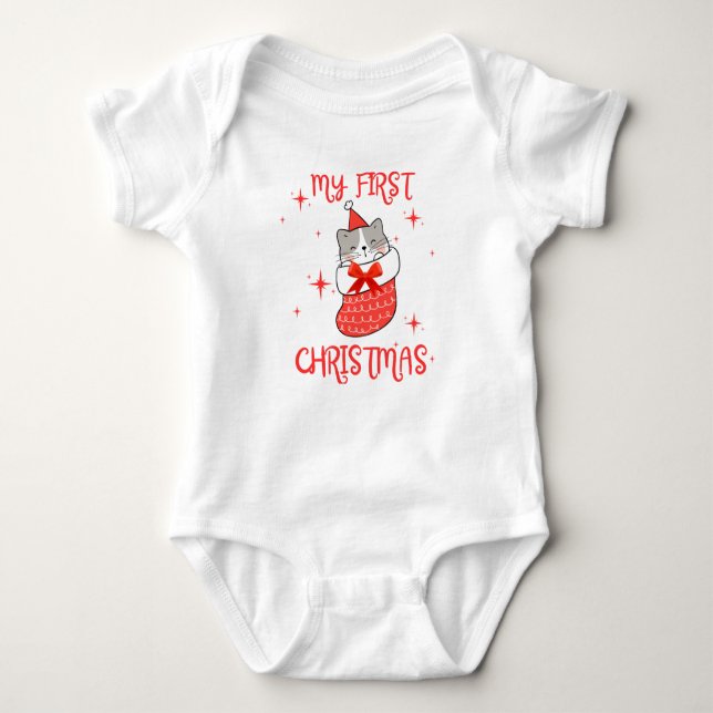My First Christmas Baby Strampler (Vorderseite)