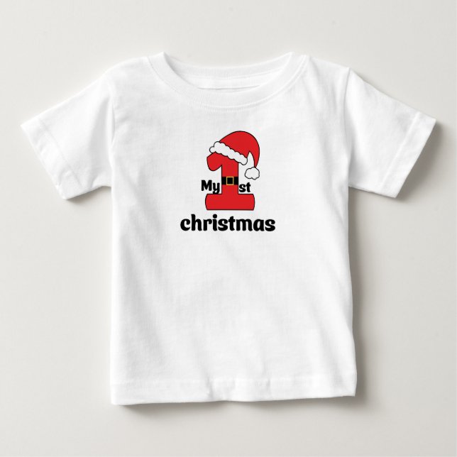 My first Christmas Baby T-S, Baby shower Gift, T-shirt (Vorderseite)