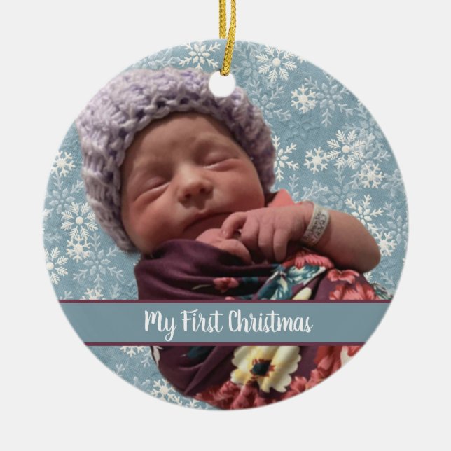 My First Christmas Ceramic Ornament (Vorne)