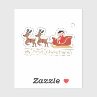 My First Christmas – Cute Baby Sticker