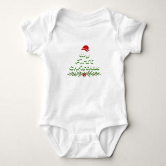 My First Christmas | Cute Holiday Baby outfit Strampler