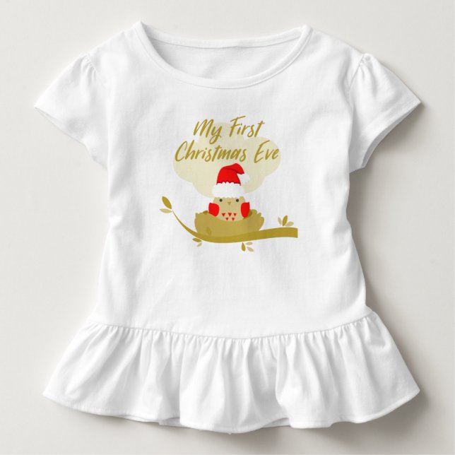My First Christmas Eve Baby T-shirt (Vorderseite)