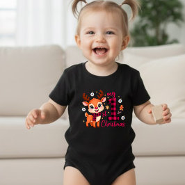 My First Christmas T-Shirt 2025 Baby Girl Strampler