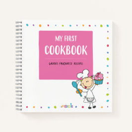 "MY First COOKBOOK" Personalisiertes Kinderrezeptb Notizbuch
