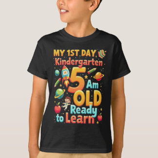 My First Day of Kindergarten 1st Day of School T-Shirt