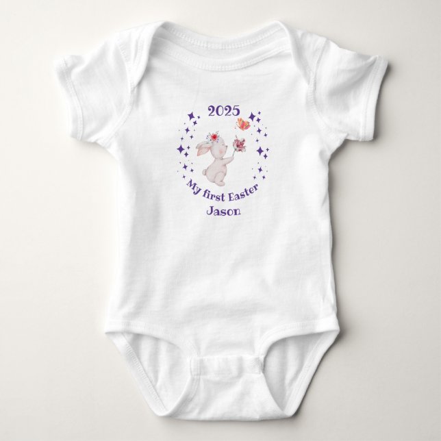 My first Easter 20XX baby name Strampler (Vorderseite)