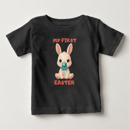 My First Easter – Cute baby bunny with pacifier T-shirt