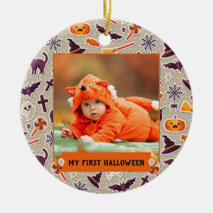 My First Halloween Foto Keramik Ornament