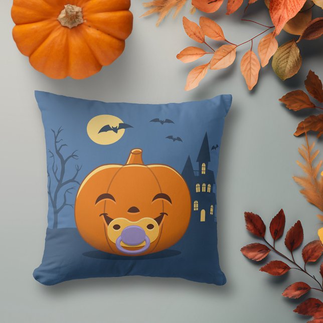 My First Halloween Pacifier Pumpkin Kissen (Von Creator hochgeladen)