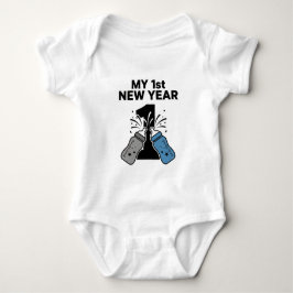 My First New Year 2026 Baby Cute New Year outfit Baby Strampler