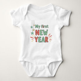 My First New Year 2026 Baby  Cute New Year outfit Baby Strampler